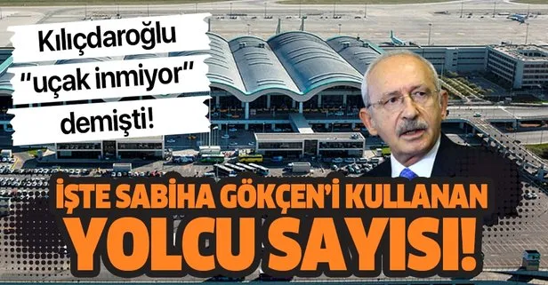 Kılıçdaroğlu uçak inmiyor demişti! İşte 9 ayda Sabiha Gökçen’den geçiş yapan yolcu sayısı!