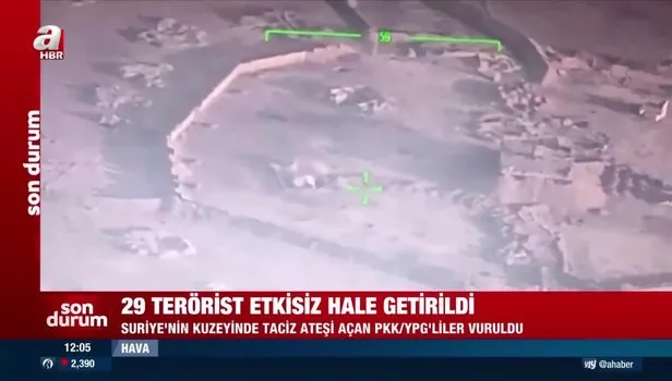 Terör PKK'ya ağır darbe: Taciz ateşi açan 29 PKK/YPG'li etkisiz hale getirildi!