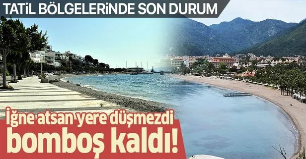 İğne atsan yere düşmezdi! Bomboş kaldı! İşte turizm merkezlerinin son hali