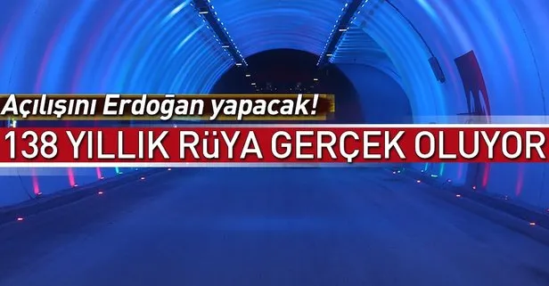 Cumhurbaşkanı Erdoğan yarın Rize’nin Ovit Tüneli’nin açılışını yapacak