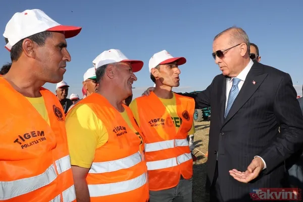 Başkan Erdoğan biçerdöverde buğday hasatı yaptı - 28