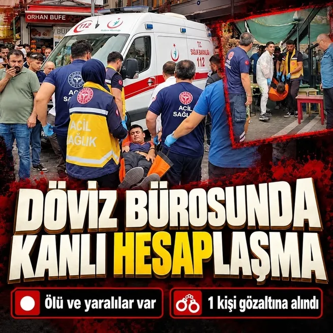 Fatih’te döviz bürosunda silahlı infaz: 2 kişi hayatını kaybetti, 2 kişi yaralandı