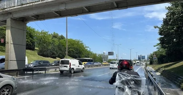 CHP’li İBB’den yeni rezillik: Üstgeçitte su borusu patladı