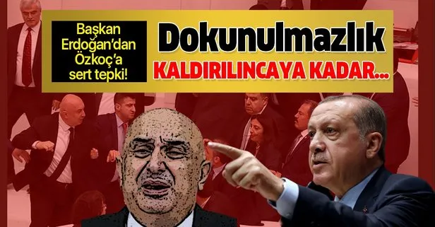 Başkan Erdoğan’dan Engin Özkoç’a sert tepki: Dokunulmazlık kaldırılıncaya kadar...