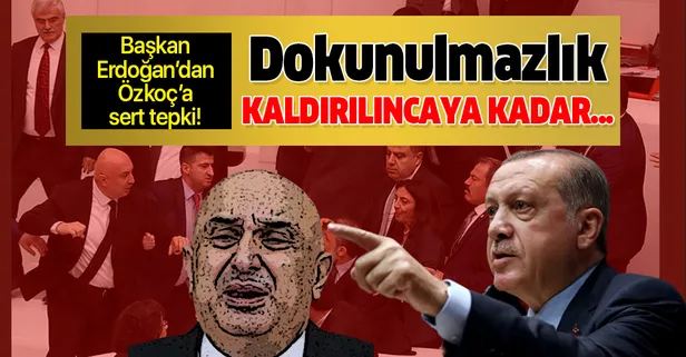 Başkan Erdoğan'dan Engin Özkoç'a sert tepki: Dokunulmazlık kaldırılıncaya kadar...