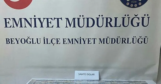 İstanbul Beyoğlu'nda sahte para operasyonu