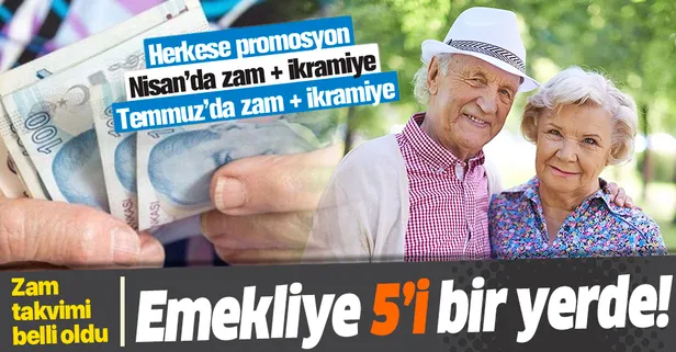Emekliye 5’li kazanç! 2020 emekli zam ve ikramiyeleri hangi tarihlerde yatacak?