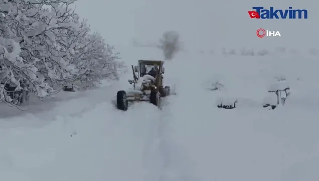 Mersin’de yayla yolları karla kaplandı
