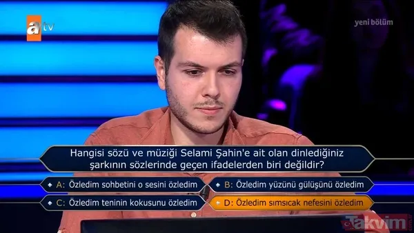 22 Ocak Kim Milyoner Olmak İster son bölüm izle! Ters köşe oldu! 100 bin TL’lik pişmanlık ekrana kilitledi! Herkesi şaşkına çevirdi - 46