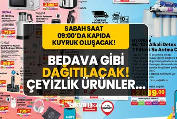 Sabah saat 09:00’a hazır olun! A101’de haftanın sürpriz ürünleri görücüye çıktı: Ev eşyası, çeyiz ürünleri...