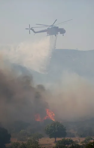 Yunanistan'da yangın felaketi