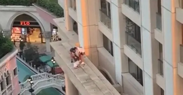 Gaziosmanpaşa’da 14 yaşındaki çocuk 9. kattan 6. kata düştü