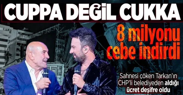 Tarkan'ın 9 Eylül'deki konser için CHP'li İzmir Büyükşehir Belediyesi'nden 8 milyon lira aldığı ortaya çıktı!