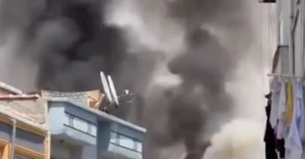 Bayrampaşa'da 5 katlı binada yangın!