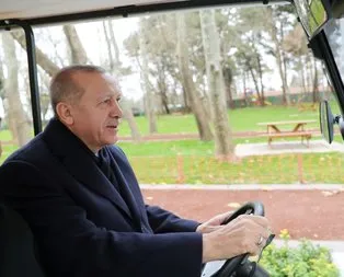 Başkan Erdoğan Millet Bahçesi’ni gezdi