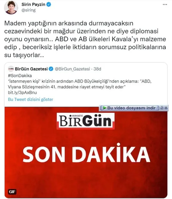 Son Dakika Turkiye Ye Osman Kavala Ayari Vermeye Calisan 10 Buyukelci Geri Adim Atti Baskan Erdogan Yine Kazandi Chp Ve Yandas Medyasi Kaybetti Takvim