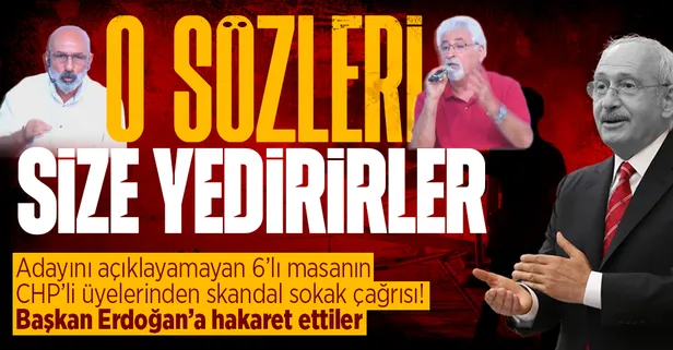 CHP'lilerden skandal sokak çağrısı! Başkan Erdoğan'a hakaret ettiler