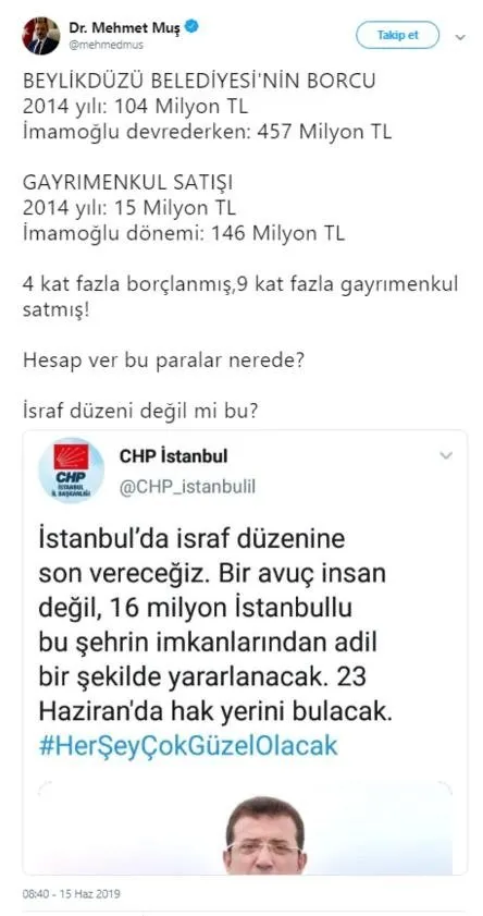 Ak Parti Chp Nin Israf Duzenini Boyle Ifsa Etti Sanal Basin