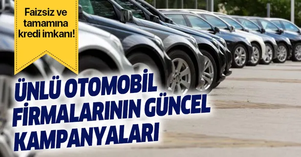 2020 Mayıs ayı ünlü otomobil firmalarının güncel araba kampanyaları...