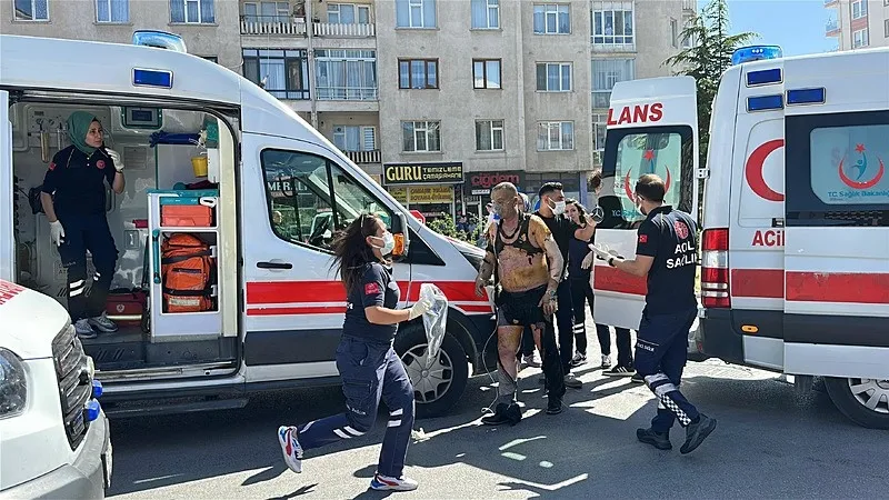 Kütahya'da iş yerinde korkunç patlama! Çok sayıda yaralı var (DHA)