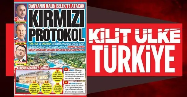 Türk, Rus ve Ukrayna dışişleri bakanları savaşı sona erdirmek için Antalya’da buluşuyor