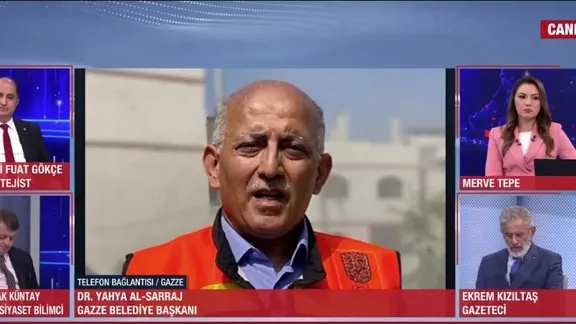 Gazze Belediye Başkanı Al-Sarraj A Haber'de!