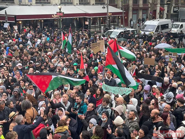 Katil İsrail'in katliamına dünyanın dört bir yanından tepki! Londra, ABD, Tunus, Yemen, İspanya... - 8