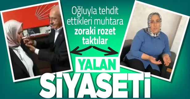 CHP'nin kirli siyaseti: Oğluna iş vaadiyle kandırdıkları muhtarı yemeğe davet edip rozet taktılar! 'CHP'li değilim hiç olmadım'