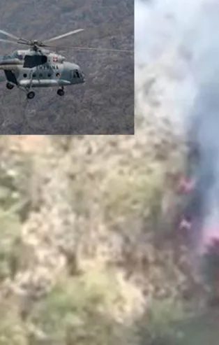 Meksika’da askeri helikopter düştü: 6 ölü