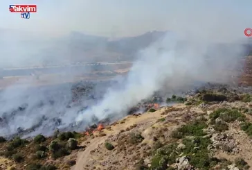 Çeşme ve Ödemiş'te orman yangınları devam ediyor
