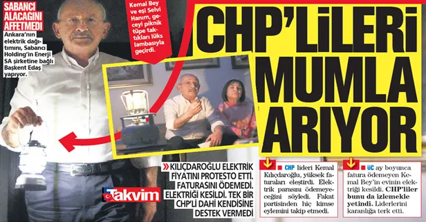 Elektrik faturasını ödemeyen Kemal Kılıçdaroğlu'nun algı oyunu yine elinde patladı! Tek bir CHP'li destek vermedi