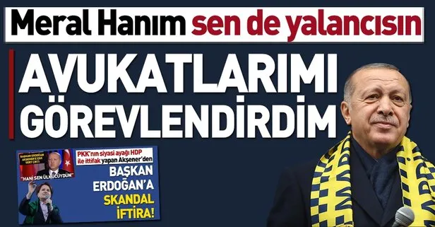 Avukatlarımı görevlendirdim