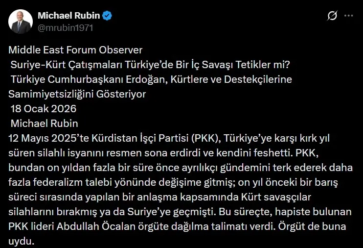 suriyede-tokat-yiyenler-siraya-girdi-kcknin-sokak-cagrisina-cia-destegi-operasyon-cocugu-rubinden-turkiyede-ic-1768831125111.jpeg Suriye'de tokat yiyen 'CIA'sal şeytanlar devrede! Rubin'den hem Türkçe hem Kürtçe "iç savaş" tehdidi: PKK'ya "silaha sarılın" mesajı-5