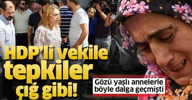 Gözü yaşlı annelerle dalga geçen HDP'li vekil Saliha Aydeniz'e tepkiler çığ gibi