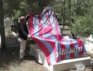 22 yıllık vasiyet! Mezarına Trabzonspor bayrağı örttü