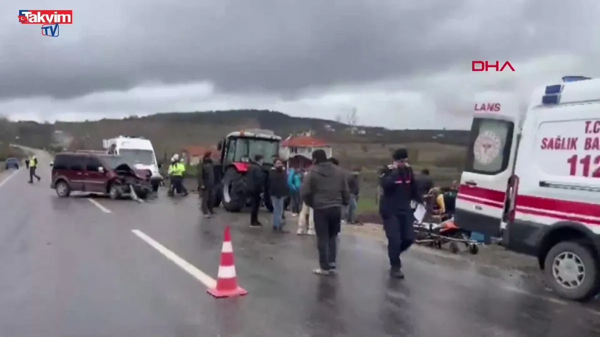 Karabük Eflani’de iki araç çarpıştı: 2’si çocuk 6 yaralı