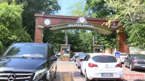 İstanbul'da güzel havayı görenler akın etti! Belgrad Ormanı girişinde metrelerce araç kuyruğu - 6