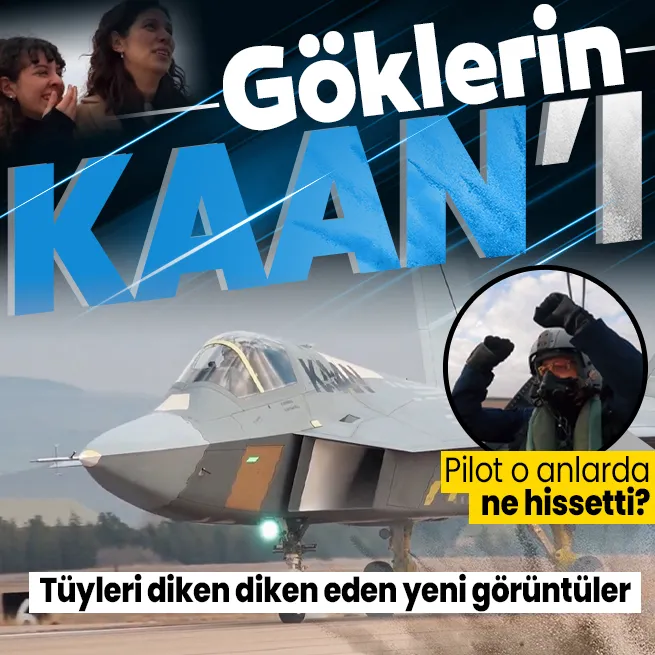 Milli Muharip Uçak KAANdan gurur veren yeni görüntüler | Pilot Barbaros Demirbaş o anlarda ne hissetti? Tüyleri diken diken eden konuşma: 10 numara devrim
