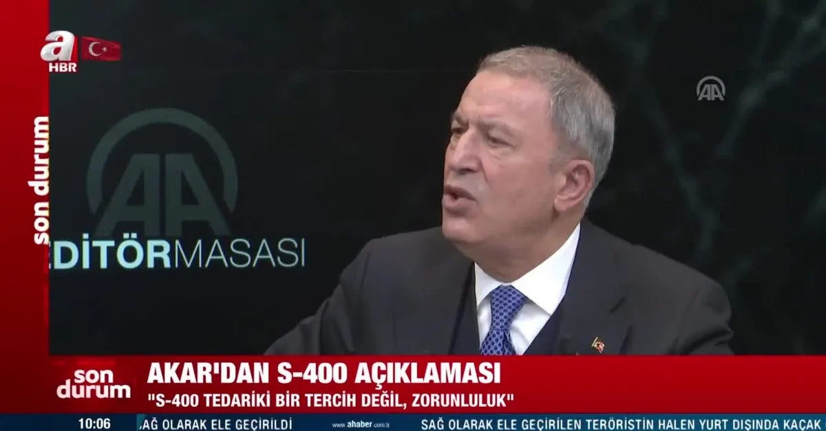 Son dakika: Milli Savunma Bakanı Hulusi Akar'dan son dakika S- 400 açıklaması