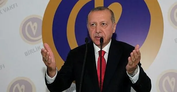 Başkan Recep Tayyip Erdoğan’dan birlik çağrısı