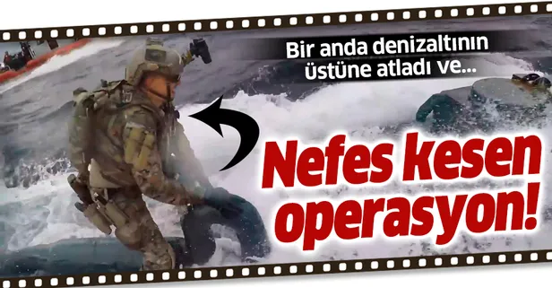 Denizaltıya uyuşturucu operasyonu kamerada