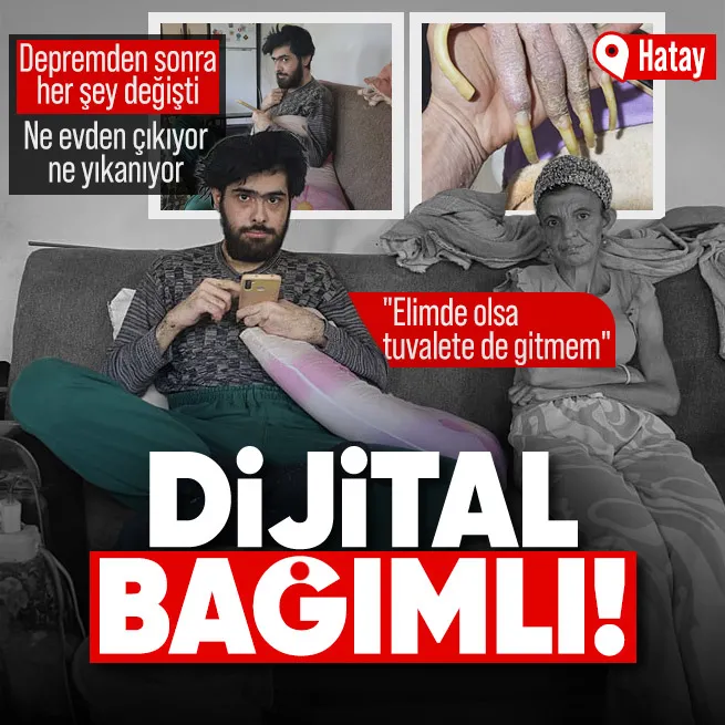 Her şey depremden sonra başladı! Ne dışarı çıkıyor ne yıkanıyor! Telefon bağımlısı Barış Özbay şaşkına çevirdi