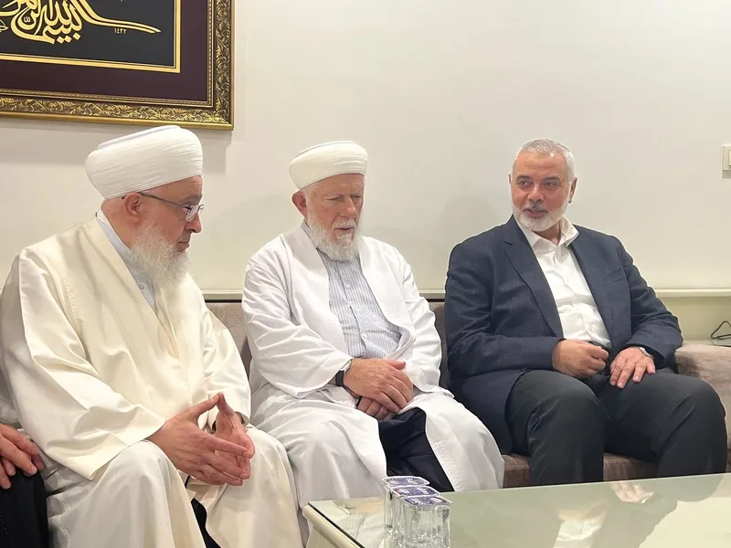 Hamas lideri İsmail Haniye'den İsmailağa Cemaati'ne taziye ziyareti-2