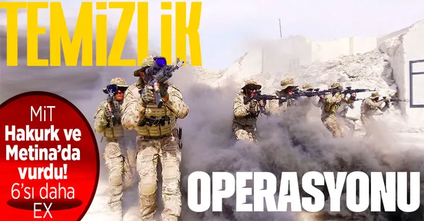 SON DAKİKA | MİT'ten Irak'ta temizlik! Hakurk'ta 4 Metina'da 2 PKK'lı öldürüldü