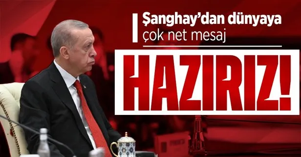 Başkan Erdoğan’dan Şanghay İşbirliği Örgütü Zirvesi’nde önemli mesajlar