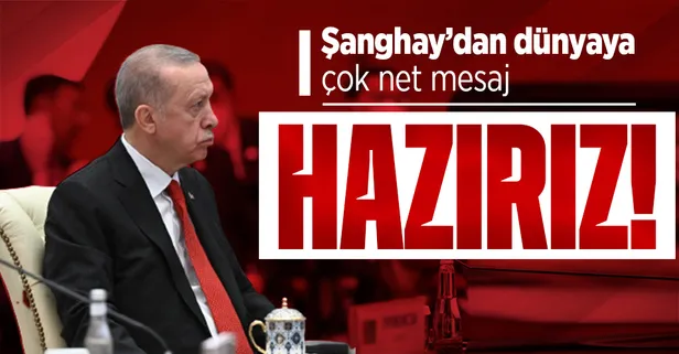 Başkan Erdoğan'dan Şanghay İşbirliği Örgütü Zirvesi'nde önemli mesajlar