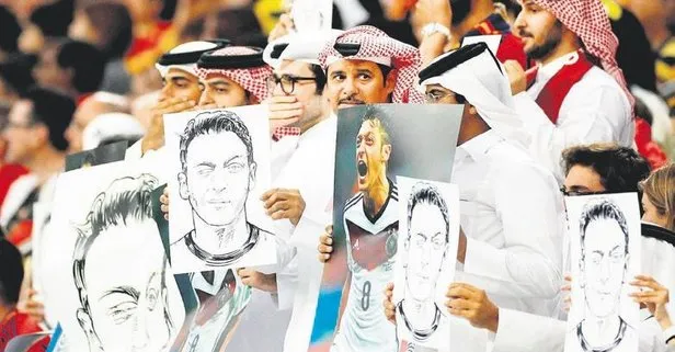 Irkçılık nedeniyle Almanya Milli Takımı’ndan ayrılan Mesut Özil’e, Dünya Kupası’nda destek sloganları atıldı