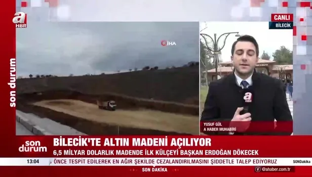 Bilecik altın madeni açılışı: 109 tonluk rezerv işlenecek