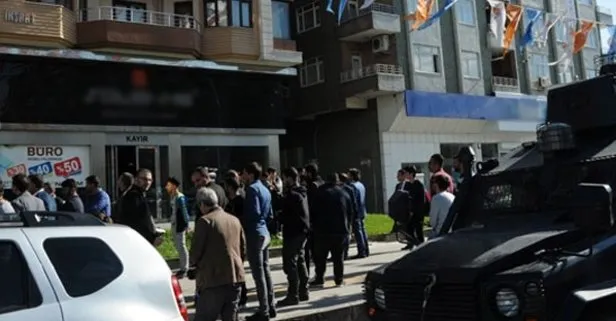 Diyarbakır’da AK Parti ilçe başkanlığı binasına ateş açıldı
