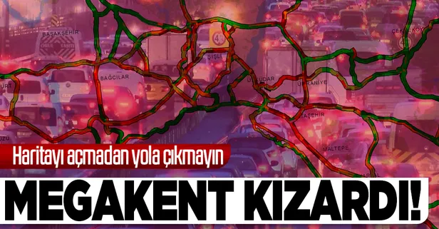 İstanbul'da yağmur yağdı trafik kilitlendi!
